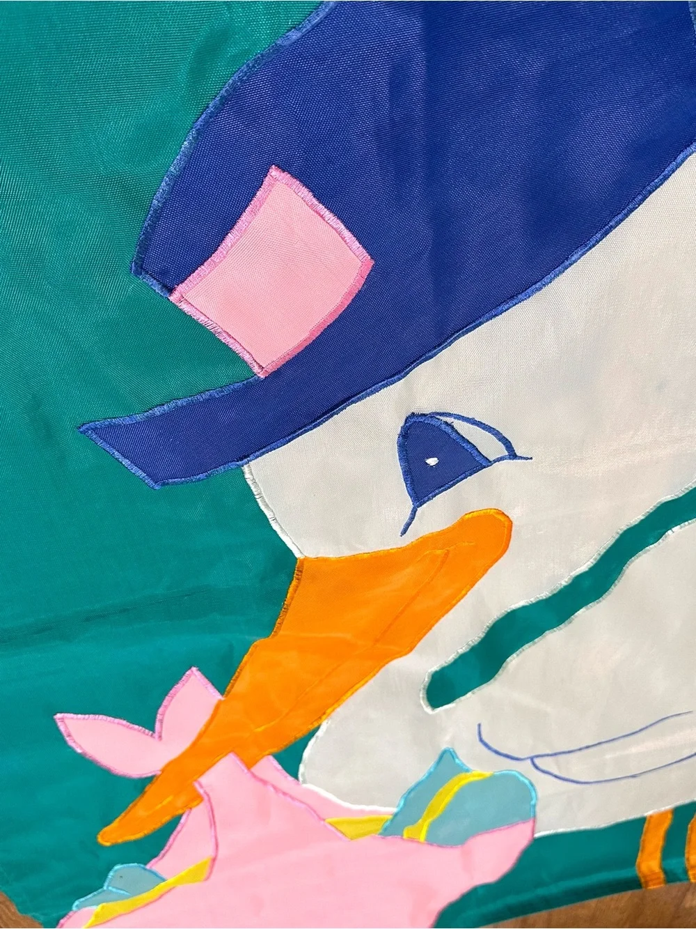 Vintage 1994 Welcome Baby Personalizible Stork Banner NWT